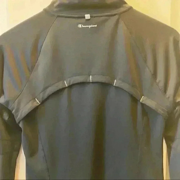 Champion Track Jacket Workout Running Gym Active Full Zip Up Black Size XS - Picture 6 of 14